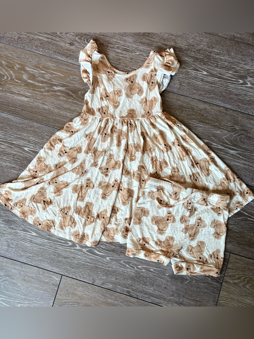 Bums & Roses Teddy Bear Dress and Short Set